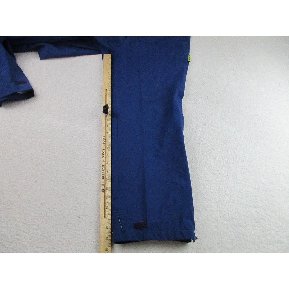 ASICS Pants Mens Medium Blue‎ Gore-Tex Waterproof Rain Zip Ankle Nylon GB-03